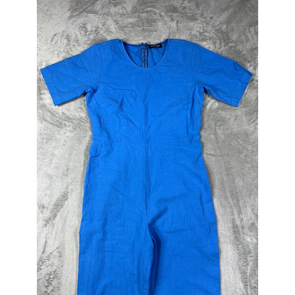 Ilana Kohn Blue Cotton Jumpsuit Romper Size 4 Small Short Sleeve Minimalist USA - Picture 6 of 11
